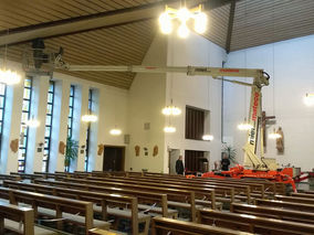 Untersuchung der Isolation des Kirchendaches in Heilig Kreuz